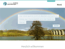 Tablet Screenshot of aerztlichepsychotherapieowl.de